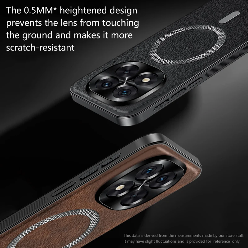 Leather Full-Cover Magnetic Waterproof Shockproof Fingerprint-Resistant Phone Case