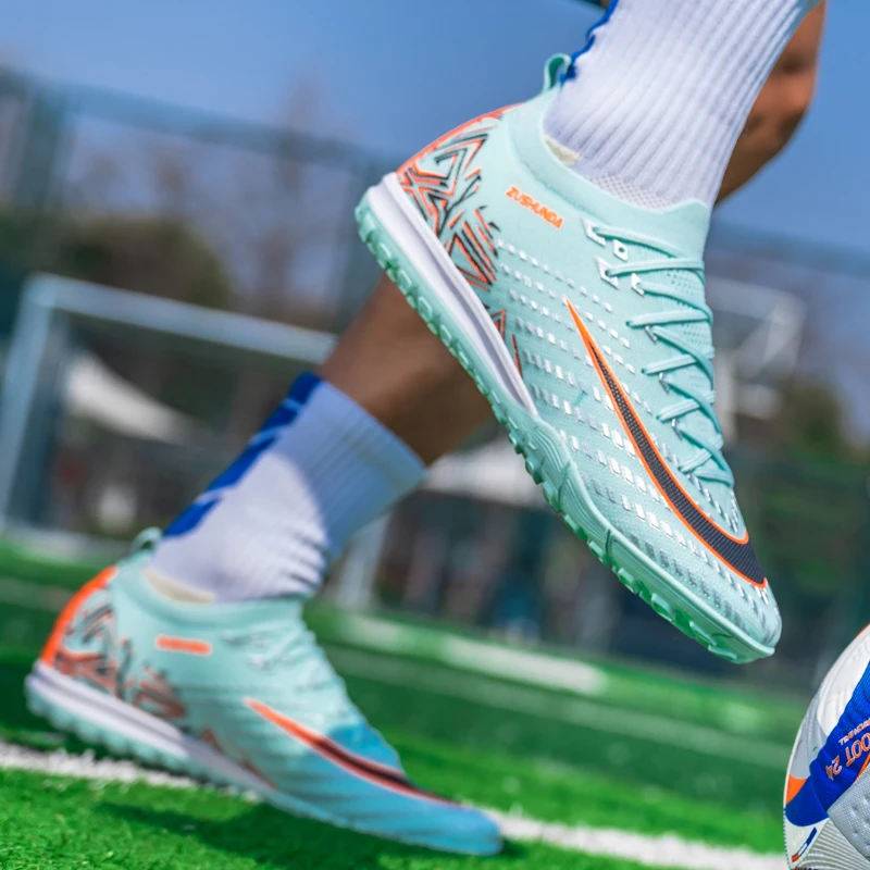 Men's Soccer Shoes TF/FG Non-Slip Turf Soccer Cleats Personalized Design Sport Shoes Casual Sneakers Fashion Football Boot 35-45