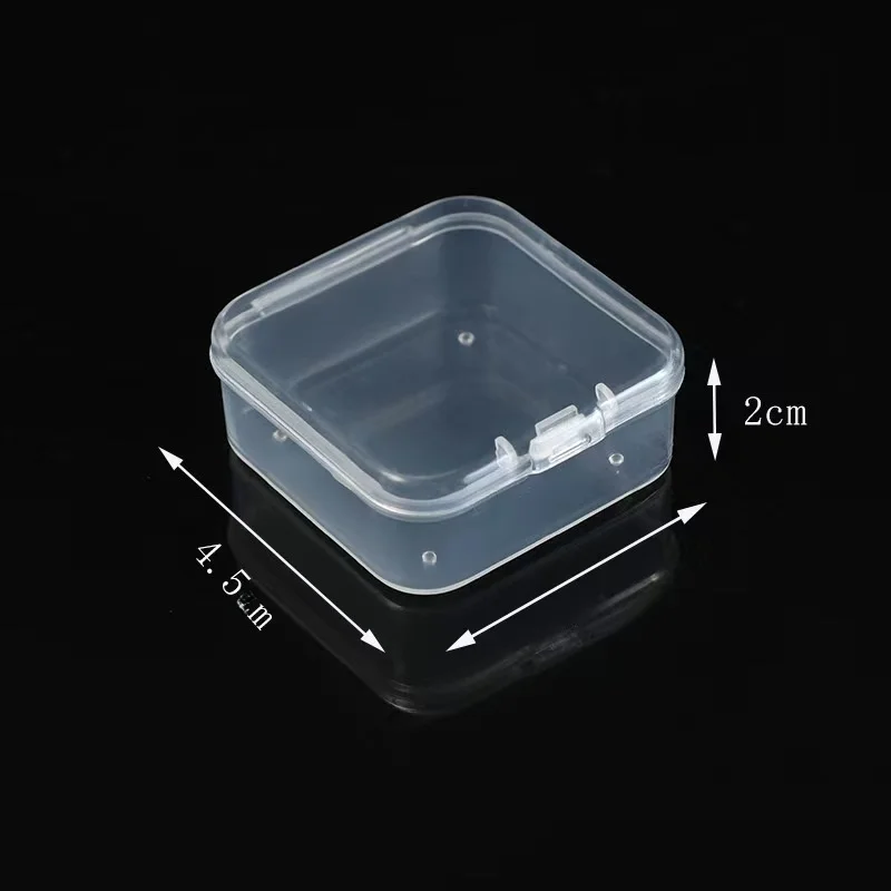 Clear 4.5 Cubic Storage Box with 72 Small Organizers for Bead, Nail Art, and Jewelry Accessories