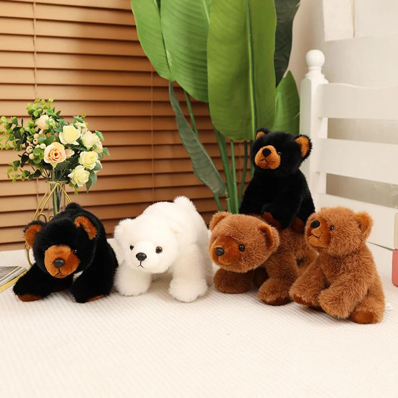 Adorable Kawaii Bear Plush Doll - Cute Furry Toy for Home Decor and Comfort Gift