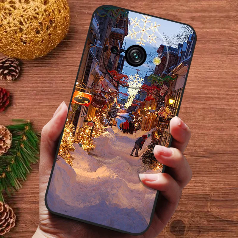 Luxury Christmas Painted Silicone Soft Phone Cover Case