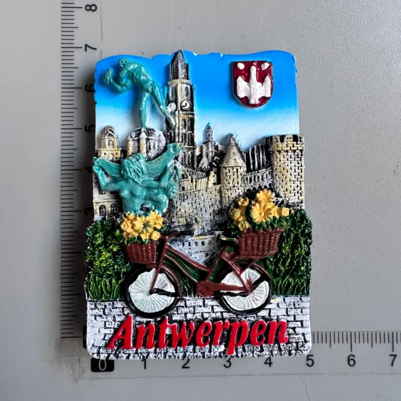 Belgium Cities Souvenir Fridge Magnet Set - Iconic Destinations and Beers