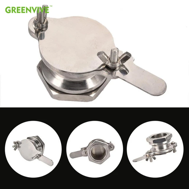 1Db Rozsdamentes Acél Mézkapu Mézes Szelep Csapolt Elszívó Kapu Méhészkészülék Méhkas Szerszámok Méhészellátás - Image 4