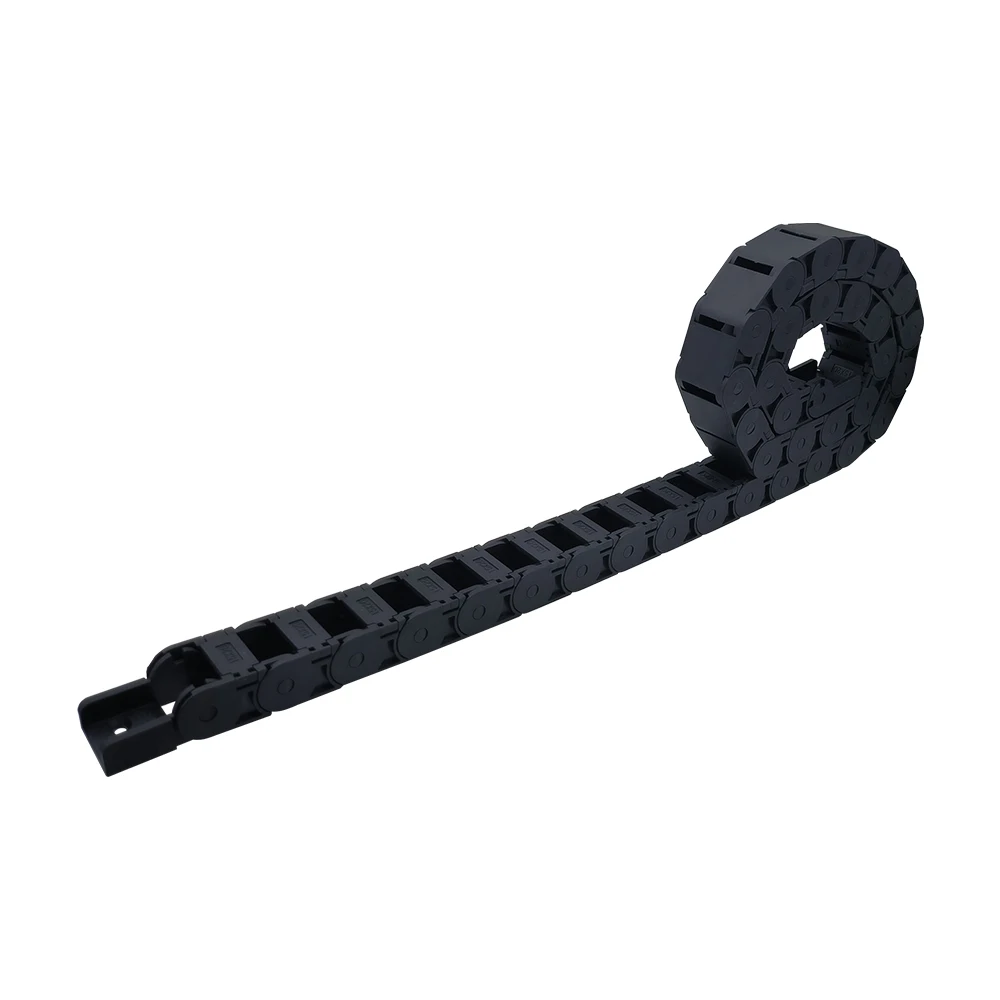 R28/R38/R48 15x15 15x20 15x30 15x40 Cable Chains Bridge Type Semi-enclosed Plastic Towline L 1m for CNC router