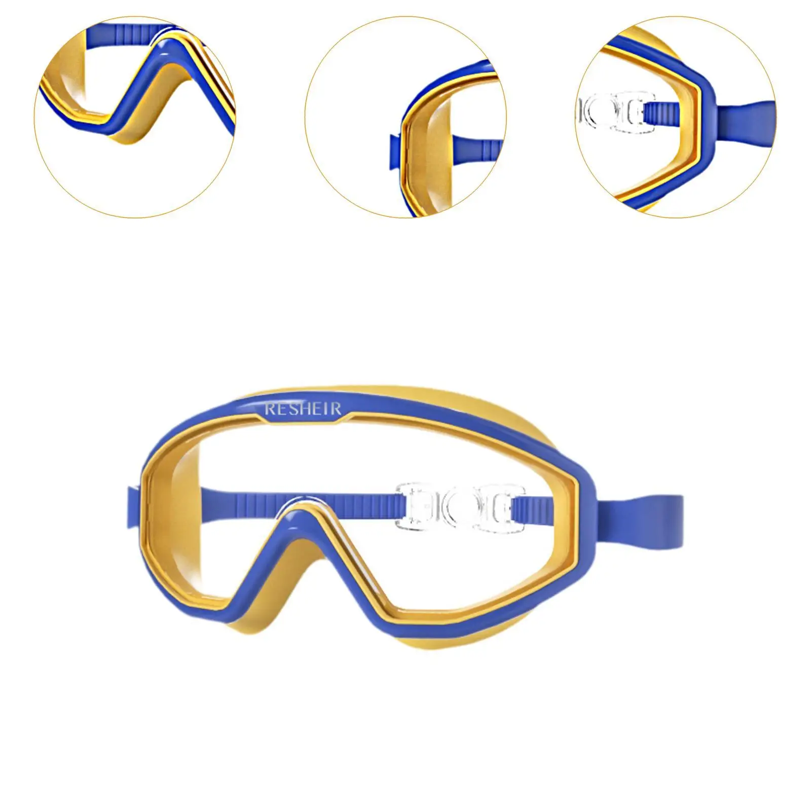 Kids Swim Goggles Professional Clear View Eyewear Swimming Goggles Swim Glasses for Snorkeling Swimming Pool Water Sports Diving