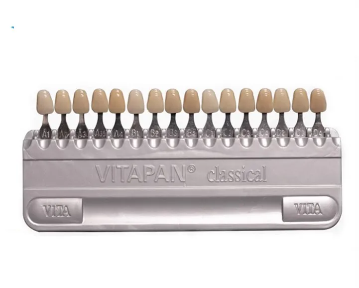 Dental Color Scale Teeth Whiting Porcelain VITA Color Guide Tooth Model Colorimetric Plate 16 Colors teeth cleaner teeth whitening gel teeth whitening kit teeth whitening strips