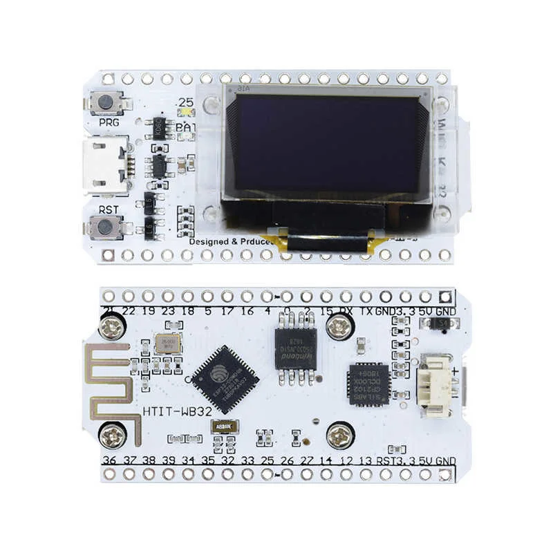 ESP32 zestaw OLED WiFi ESP 32 0.96 Cal niebieski wyświetlacz OLED WiFi + Bluetooth CP2012 rozwój internetu pokładzie dla Arduino ESP8266 2 ESP32 zestaw OLED WiFi ESP 32 0.96 Cal niebieski wyświetlacz OLED WiFi + Bluetooth CP2012 rozwój internetu pokładzie dla Arduino ESP8266 - Image 2