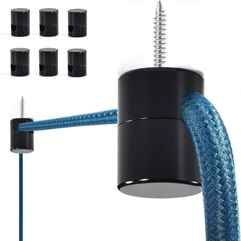 Pendant Lights Aluminum Cable Hooks Hanging Pendant Lighting Fixture Accessories mobile phone charging cable storage 3 pcs pendant light accessories
