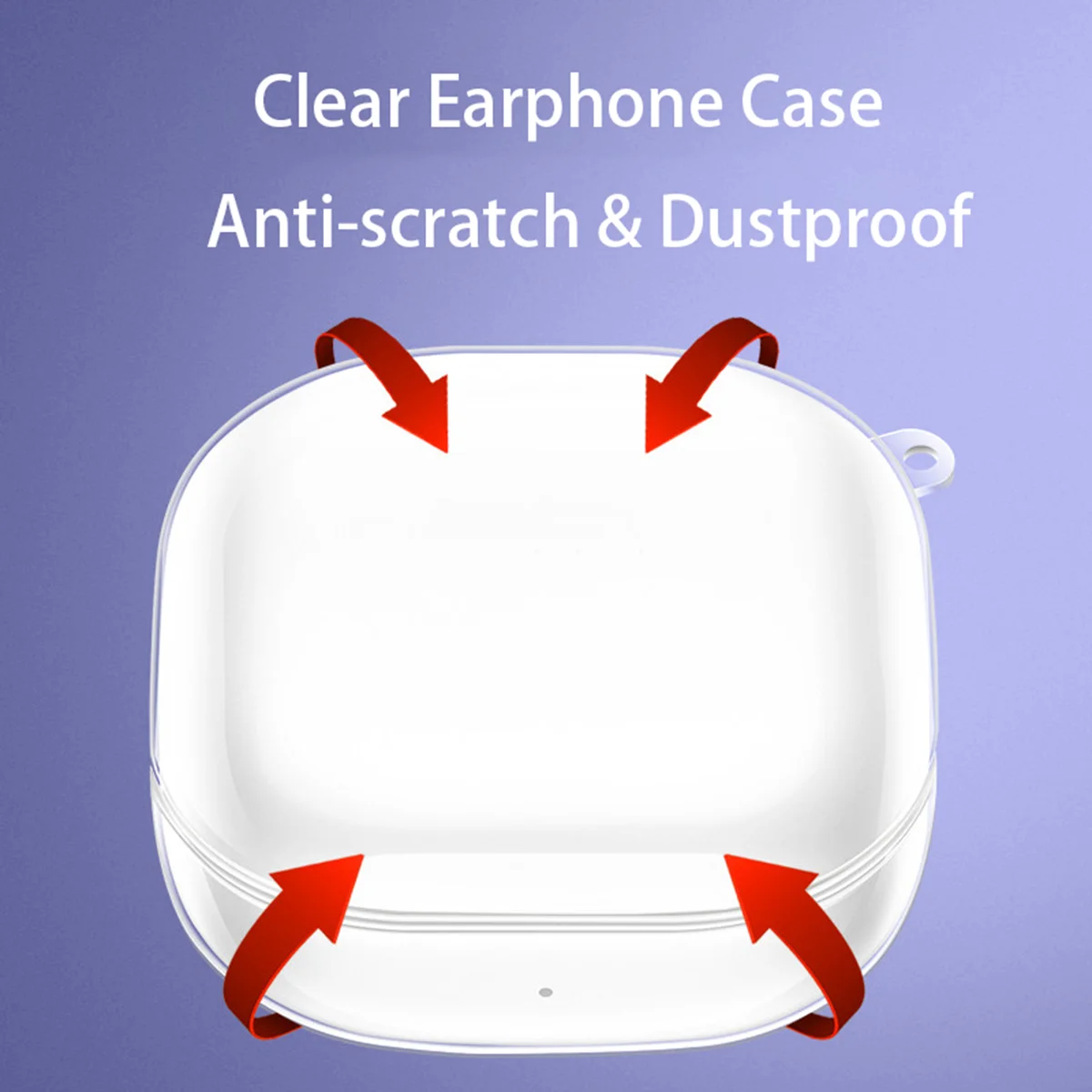 Crystal Clear Protective Case for Wireless Earbuds - Anti-Scratch and Dustproof Cover