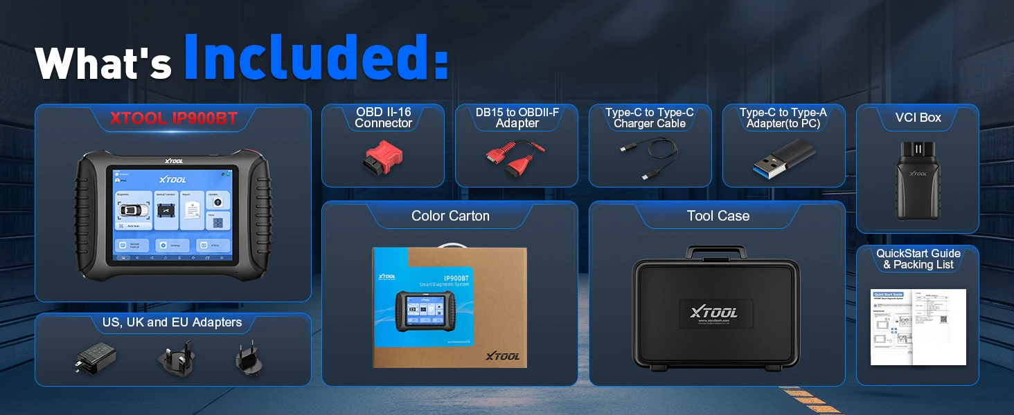 Xtool IP900BT OBD2 Diagnosegerät für Alle Fahrzeugsysteme mit ECU-Codierung, Aktivtest, Schlüsselprogrammierung und 41+ Reset-Funktionen, FCA CAN FD – Detail 18