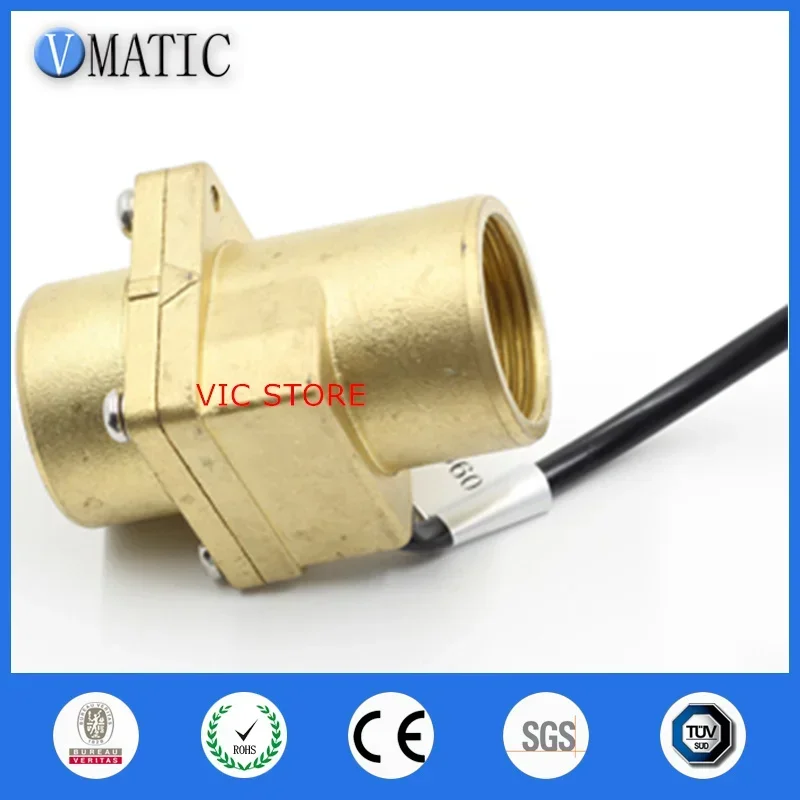 Brass Fluid Oil Flow Switch 220v Electronic Water Flow Switch VC4060