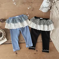Spring Summer Baby Girls Leggings Cotton Infant Toddler Casual Pants Trousers