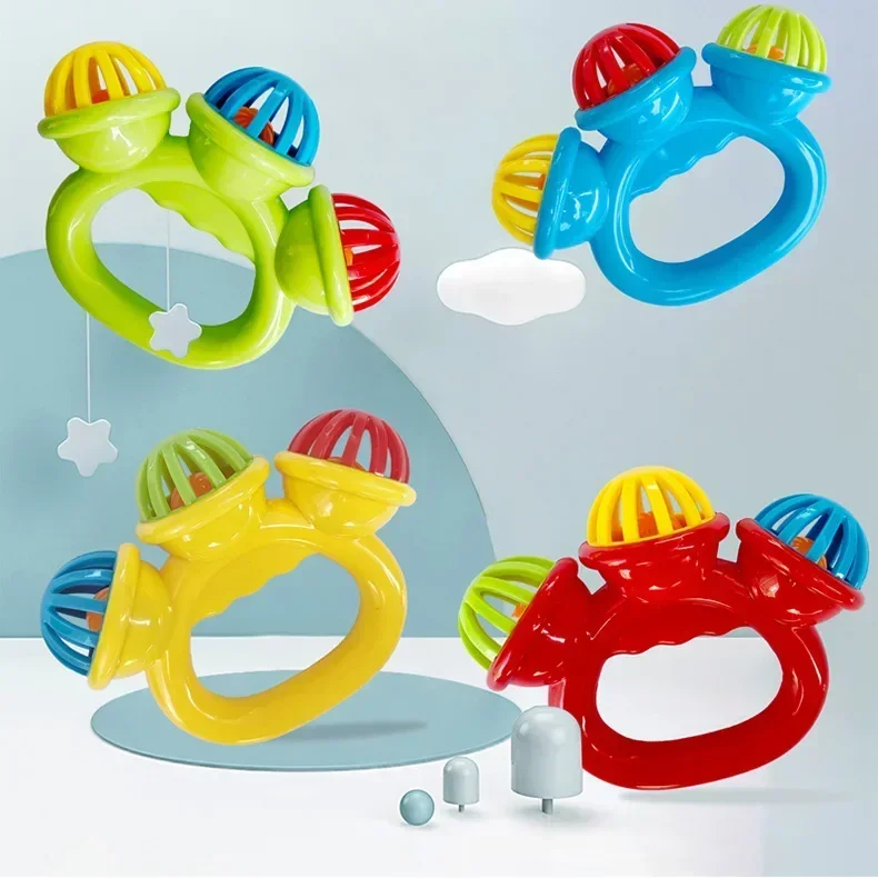 Newborn Baby Infants Rattles Toy Comfort Soothing Soother Sound Toddler Hand Grasp Ability Training Kids Boys Girl Toy 0-3 Years - 6
