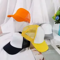 1PC Fashion Unisex Plain Baseball Cap Adjustable Trucker Flat Visor Cap Snapback Mesh Curved Men Women Casual Sun Summer Hat - Image 2