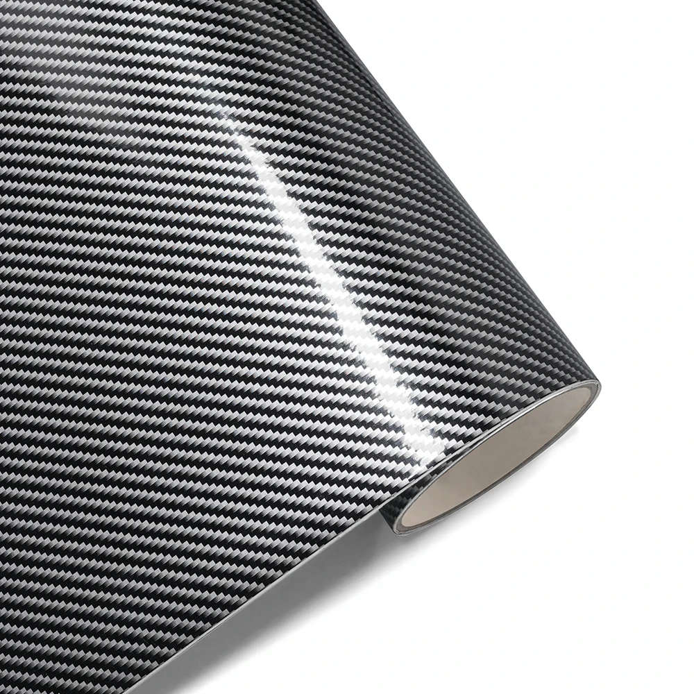 Car Wrap Vinyl Film 2D Glossy Carbon Fiber Car Sticker Color Change Film Bubble Free Decal Adhesive Accessories
