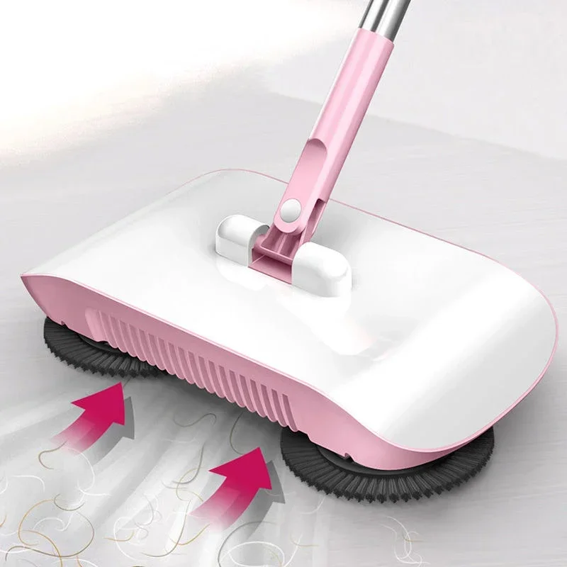 Combination of broom and mop Hand push type scoop Household broom and dustpan set Floor magic broom home cleaning Tools Sweeper 1