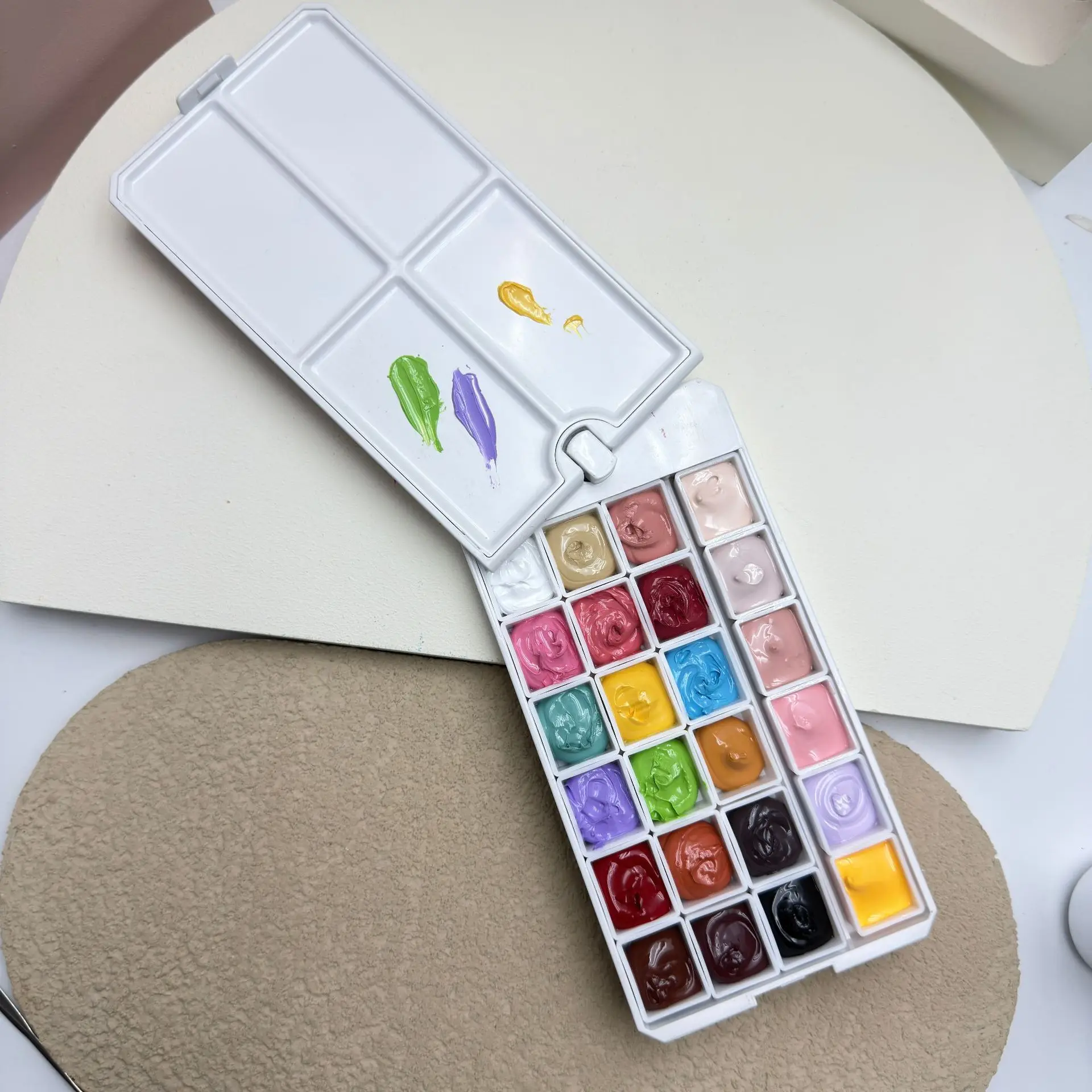 24컬러 패팅 페인팅 젤 네일 폴리쉬 4 in 1 트랜스퍼 프렌치 디자인 UV LED 쏙 오프 젤 바니쉬 그라데이션 팻 젤 매니큐어