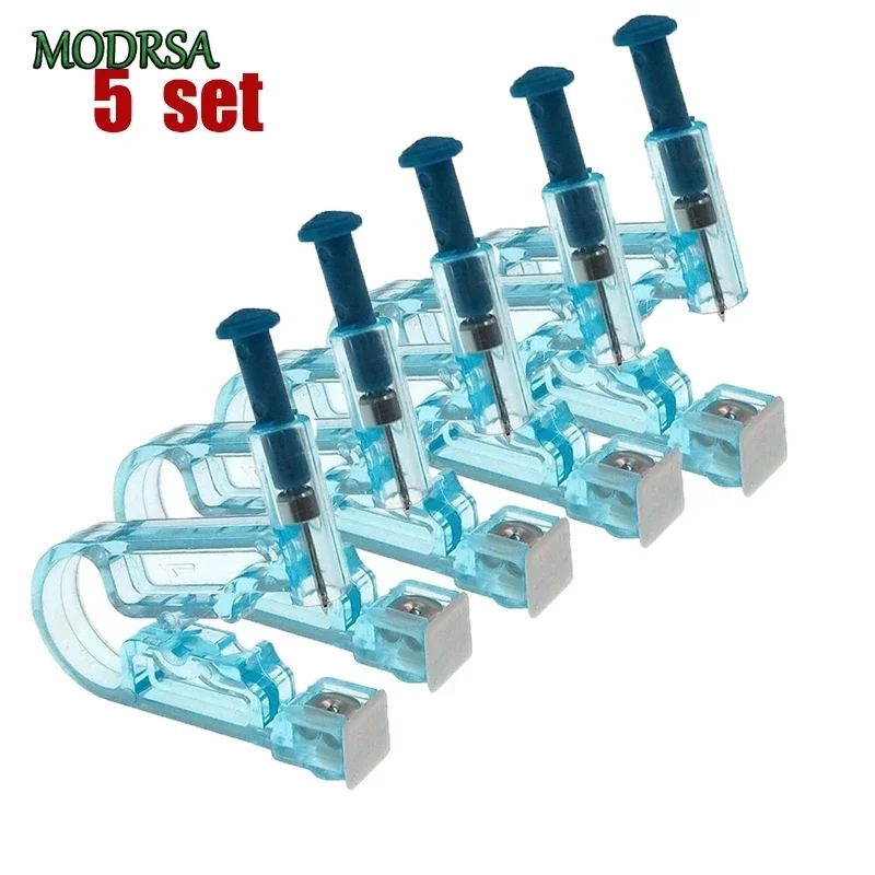 8 Pezzi Pistola per Piercing Allorecchio,Kit de Orecchio Piercing
