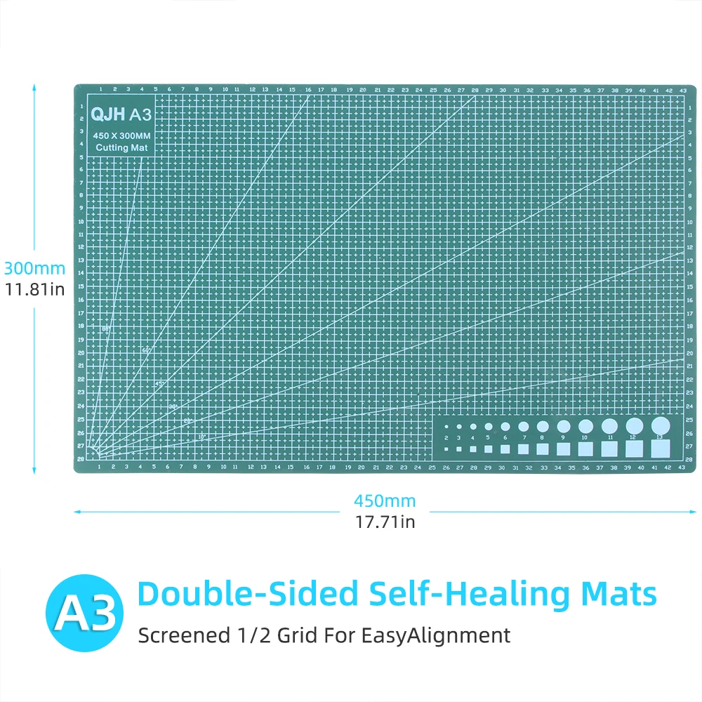 Durable Self-Healing PVC Cutting Mat Board for DIY Sewing, Art, and Leather Crafting