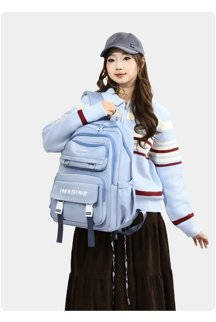 2026 Modische Schultasche für Mädchen, Grundschüler der Klassen drei bis sechs, Mittelschüler, doppelte Umhängetaschen – Detail 25