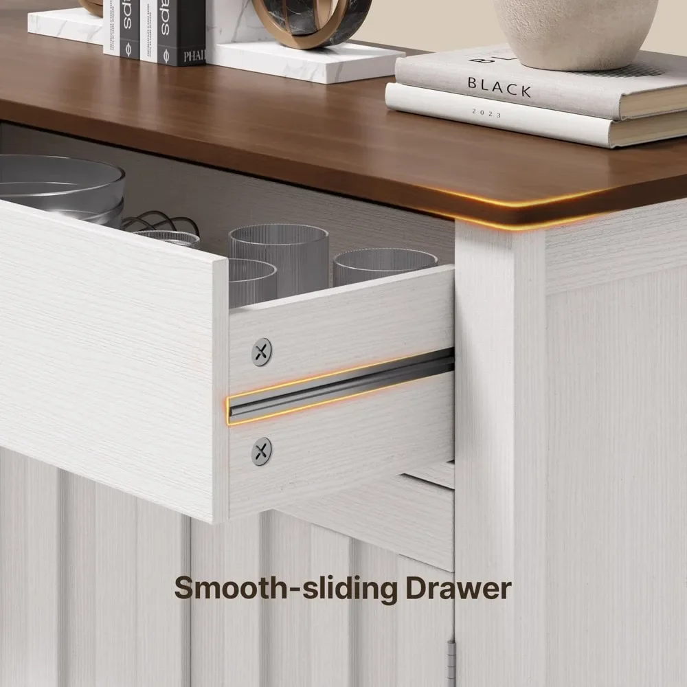 55 buffet cabinets with storage cabinets, side panel buffet with drawers and doors, kitchen storage cabinets 6