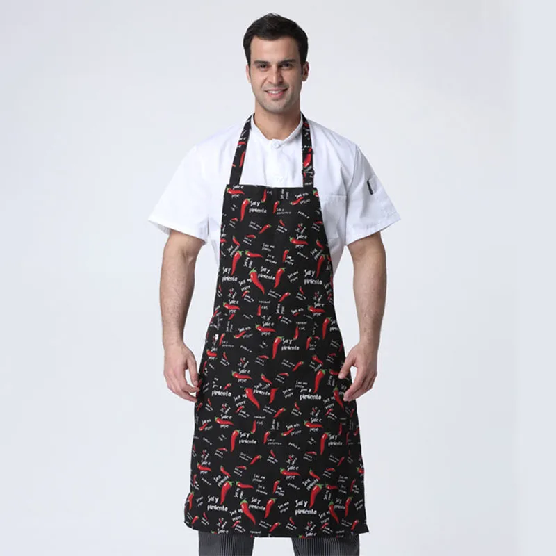 Kitchen Chef Apron Cafe Shop Woman and Man Waiter Apron Bbq Aprons Restaurant Solid Color Cooking Halterneck