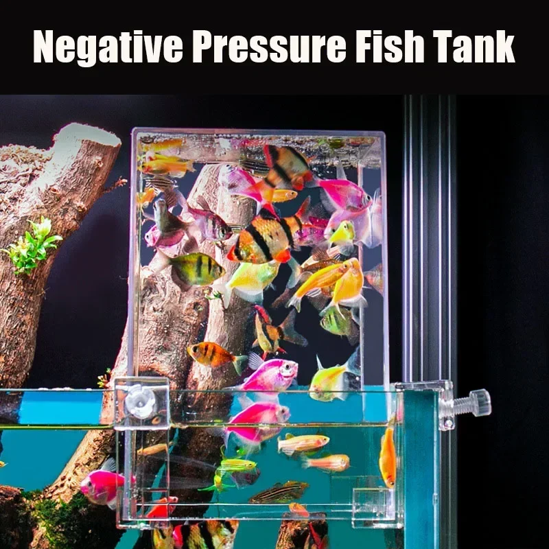 Creative Aquarium Negative Pressure Fish Tank Ecological Aquarium Landscape Decoration Small Fish Tank Bowl Isolation fish aquarium aquarium decoration