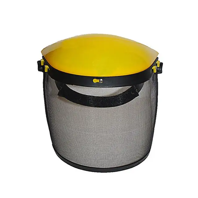 Biztonságos Erdészeti Láncfűrész Biztonsági Sisak Kefehajmás Trimmer Védő Kalap Védelem Fakitermelő Fülvédő Meta - Image 6