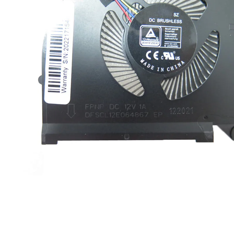 ノートパソコンCPU冷却ファン互換 Gigabyte AERO 17 HDR (9th Gen