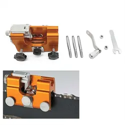 Tronçonneuse Portable, affûtage de chaîne, accessoires de tronçonneuse en alliage d'aluminium, outil ménager, affûteur de chaîne à manivelle 