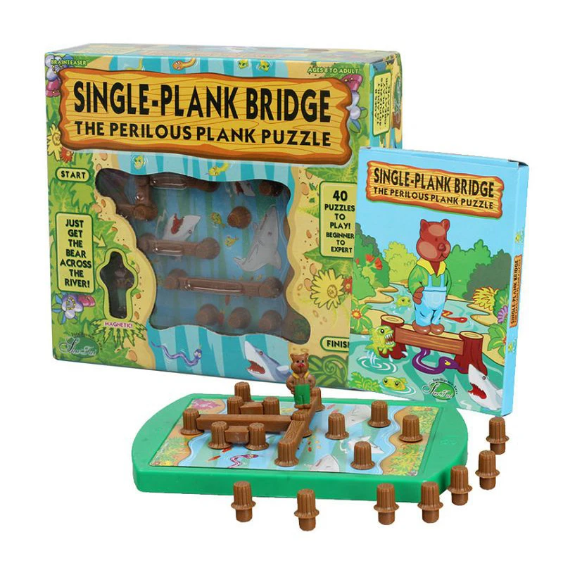 Bear River Cross Single Plank Bridge 40 Level Challenge Intellectual Games For Kids Juegos De Mesa Para Toda La Familia