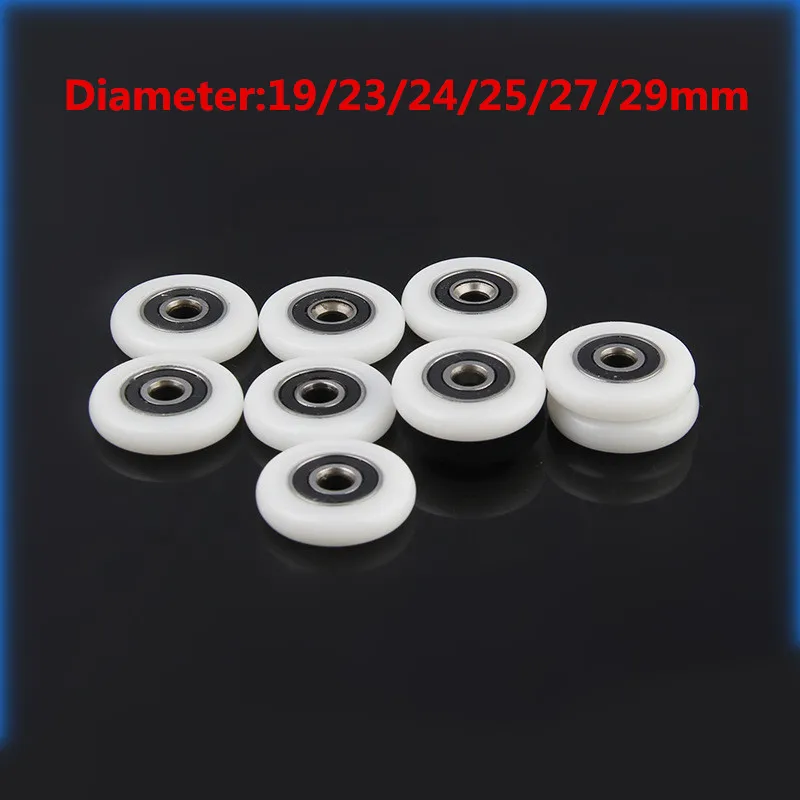 Shower door rollers sliding door roller shower room rollers roller bearing 8 Pcs Bath cabinet roller wheel shower room accessories bearing roller wheel 23/25/27mm
