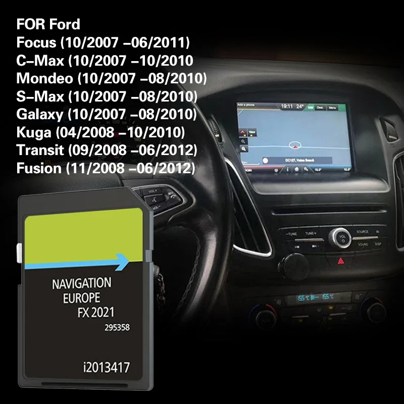 

FX 2021 Focus Max европейские данные обновления для Ford Kuga Nav Sd Card Карта Европы