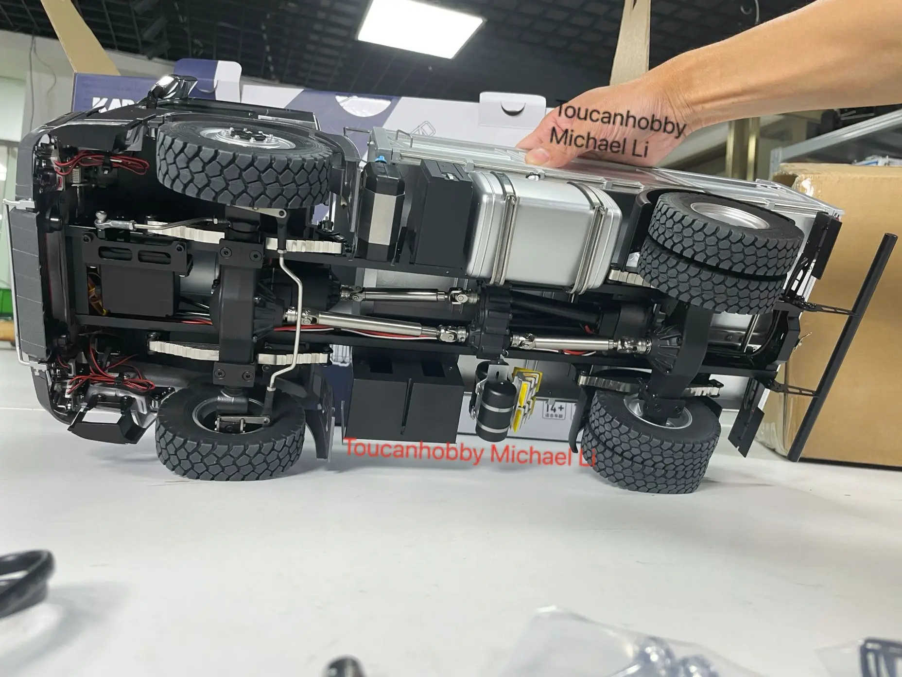 In Stock 1/14 Kabolite 5701 4x4 Remote Control Dumper Tipper RTR RC Dump Truck Sound Light System Lead Screw Gifts Toys Model 6