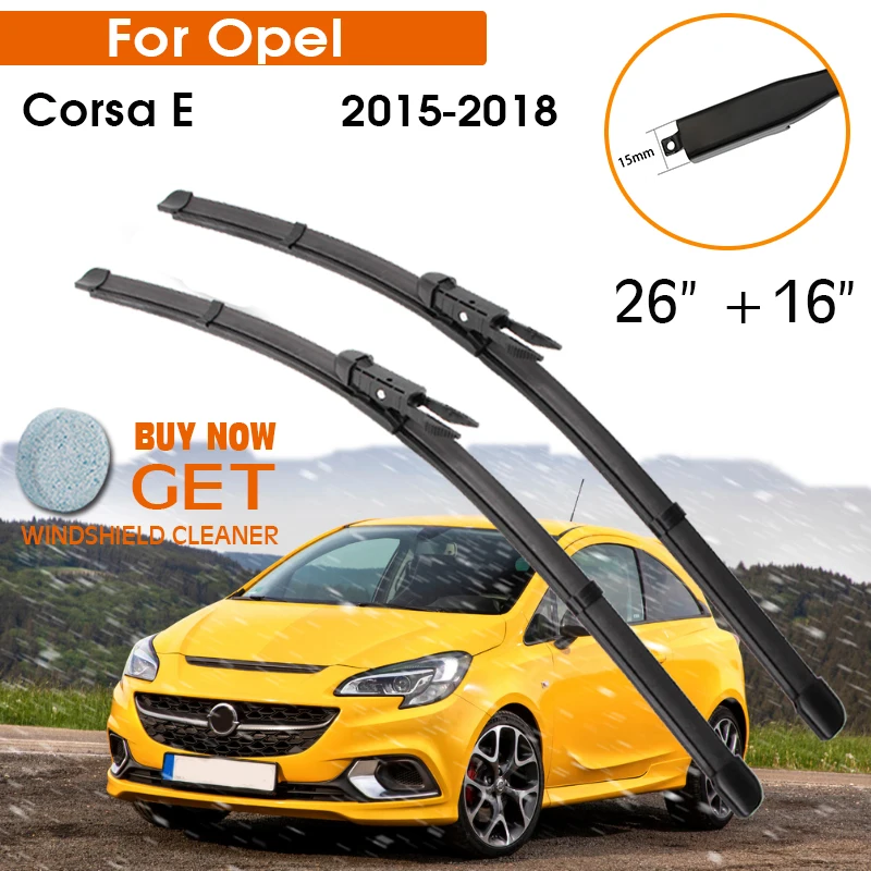 Car Wiper Blade For Opel Corsa D 20152018 Windshield Rubber Silicon