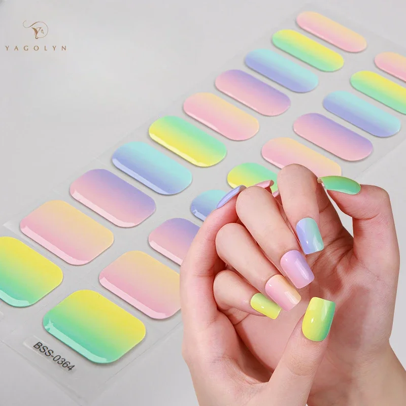 New Gradual Rainbow Gel Nail Enhancer Gel Nail Enhancer European American and French Semi Curing UV Gel Nail Enhancer 2