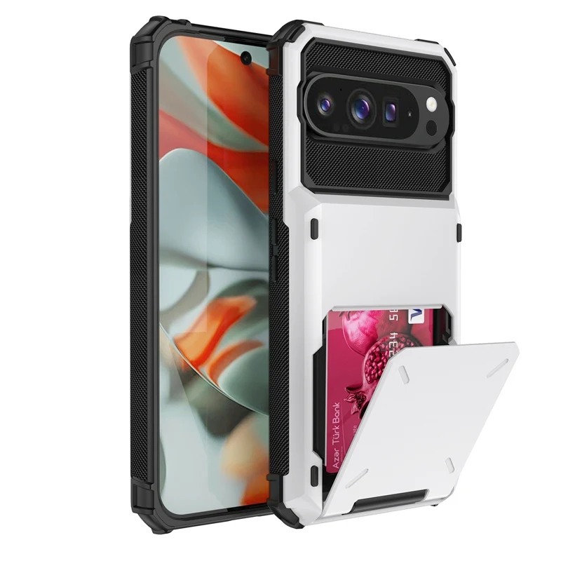 Armor  Wallet Card Holder Flip Slot Heavy Duty Protective Cover