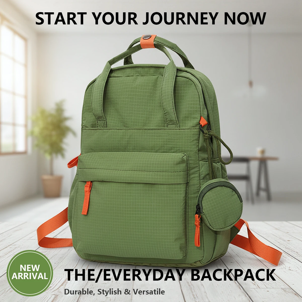 Autumn and Winter New Small Plaid Backpack Korean Style High School Student Schoolbag Female College Student Outdoor Backpack Male Travel Sports Hiking