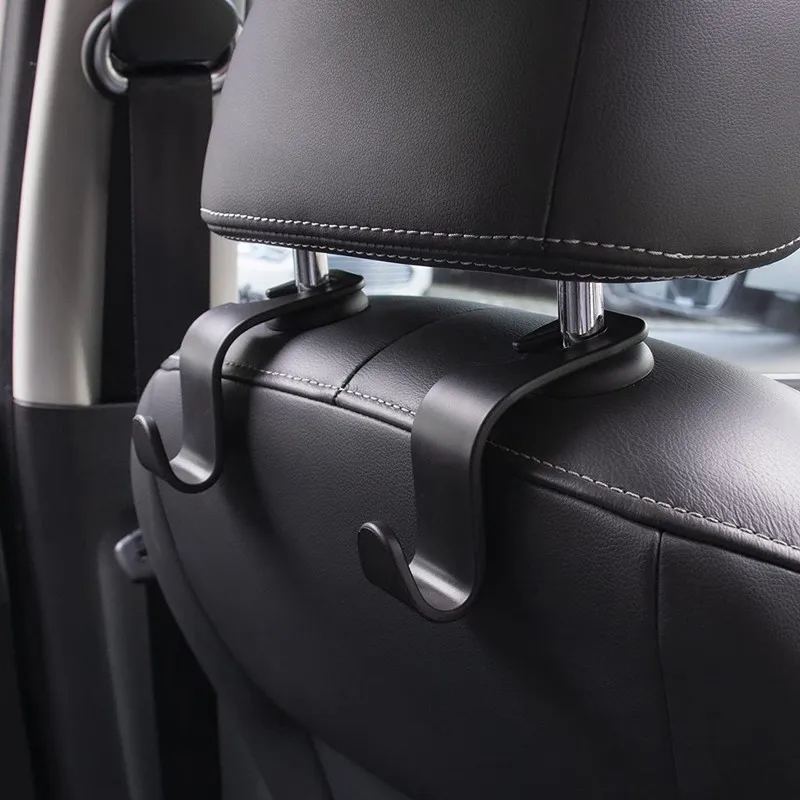 Cheap 6/5/2pcs Car Seat Headrest Hook Hanger Storage Organizer Universal  for Handbag Purse Coat fit Universal Vehicle Car S