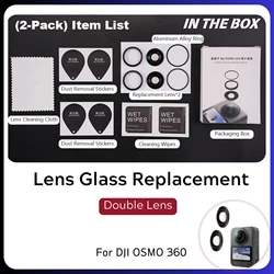 Lens Glass Replacement Kit with Aluminum Alloy Ring Mount (Double Lens Kit 1)