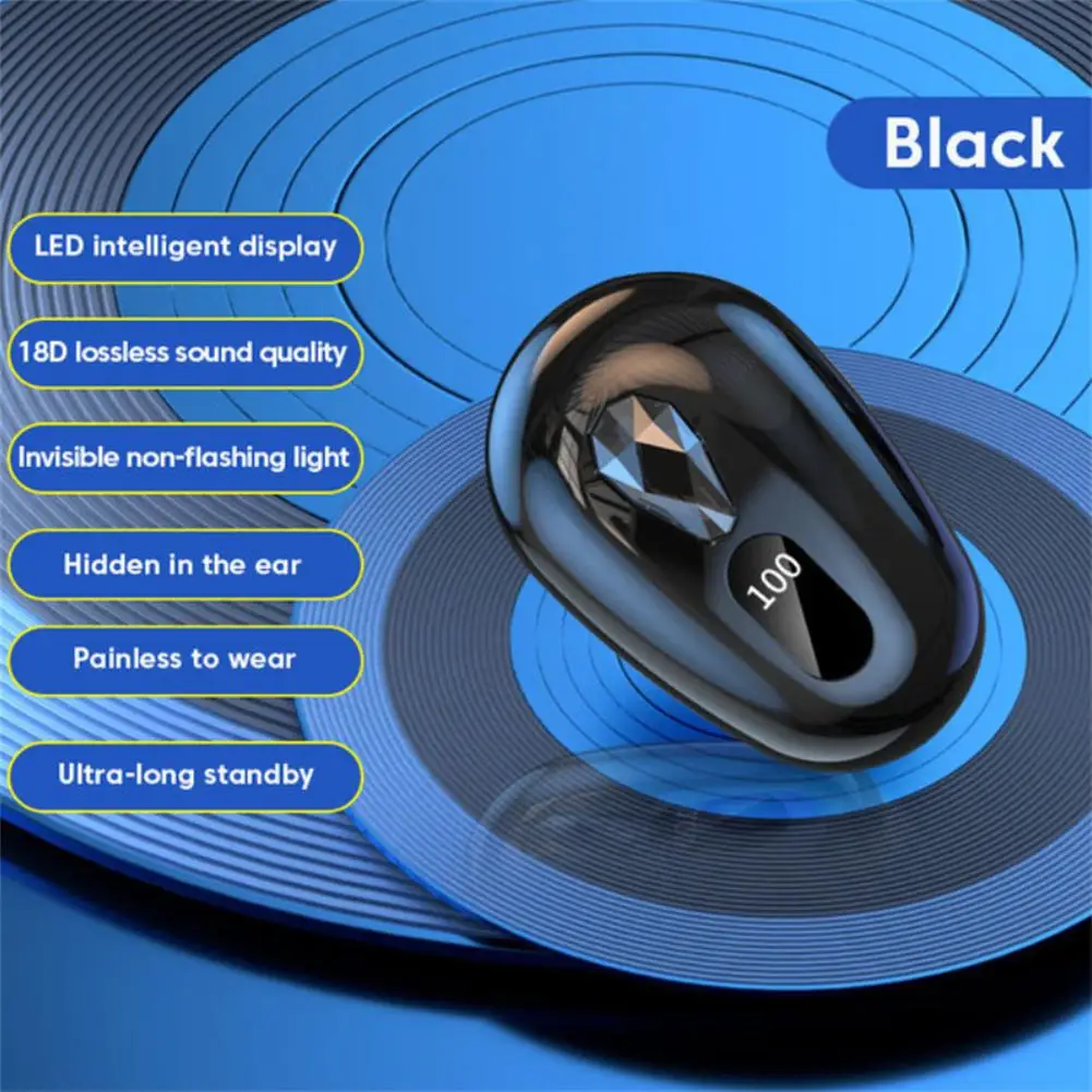 

S980 Bluetooth-compatible 5.2 Headset Mini Wireless In-ear Sports Headphones With Mic Hands-free Earphone