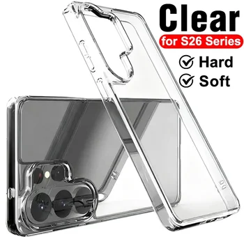 Custodia Trasparente per Samsung Galaxy S26 Ultra Plus S26U S26 in TPU Morbido/PC Rigido, Anti-graffio e Anti-urto, Cover Protettiva
