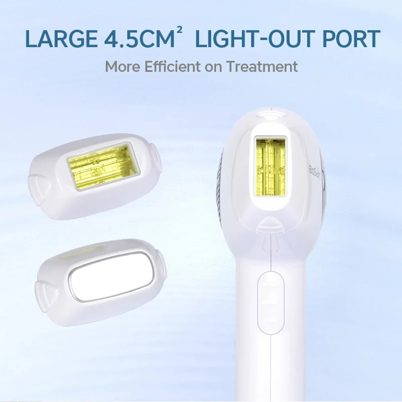 Epilatore elettrico 2 in 1 con luce pulsata (IPL), permanente e indolore, ideale per la zona bikini. Lampada sostituibile._voghion.com