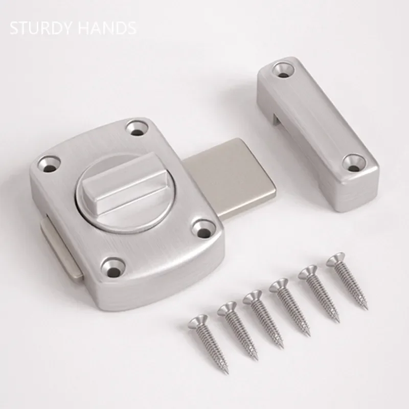 Cabinet Door Lock Door Lock Buckle Zinc Alloy Security Sliding Door Lock