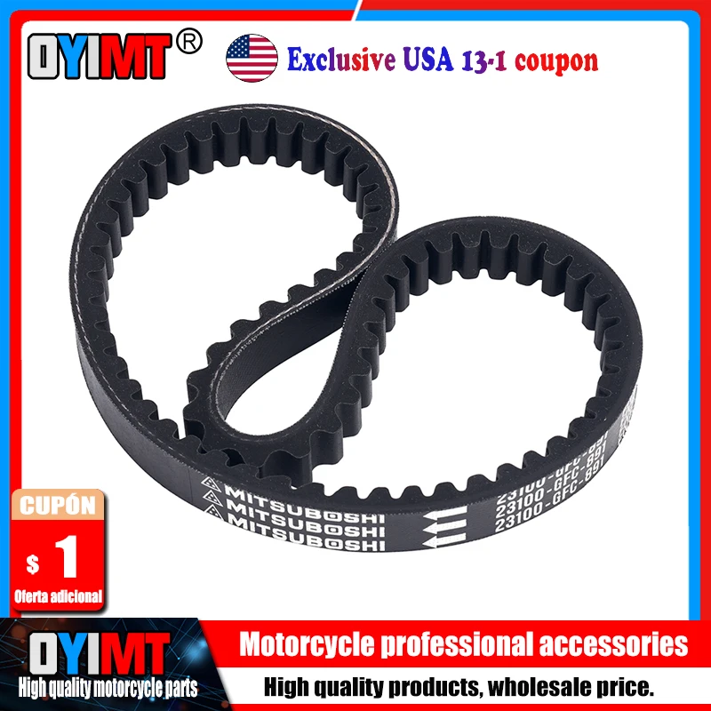 Motorcycle Clutch Drive Belt Transmission For Honda NCH50 Metropolitan DIO AF62 AF68 GFC Mitsuboshi DIO50 SDH50 UZ50 GFC50