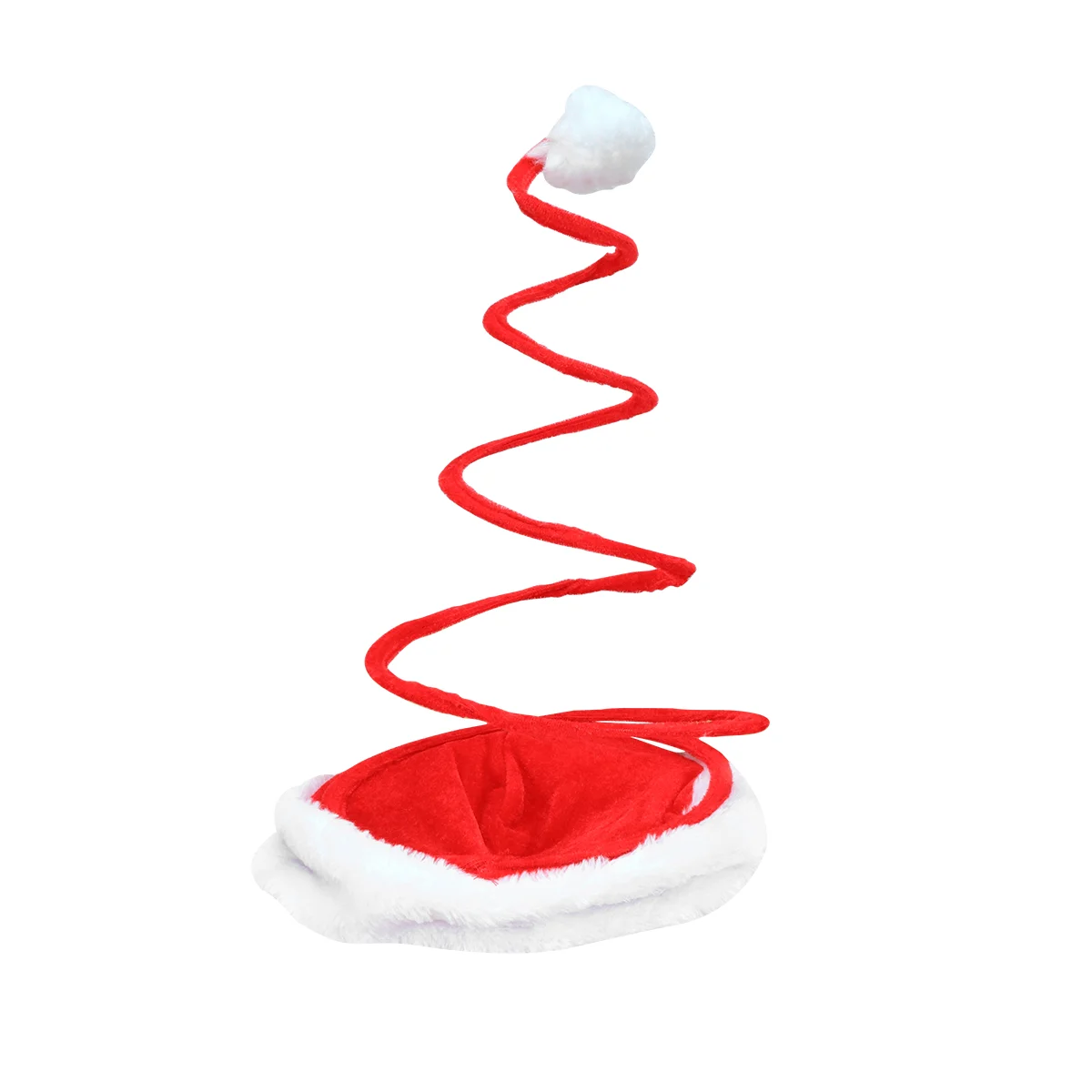 

Christmas Hat Coil Spring Santa Hat Kids Xmas Holiday Party Costume Hats Cap Winter Hat Party Favors for Christmas Headdress Red