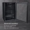 34 Bottle Wine Cooler Refrigerator Large Freestanding Cellar UV-Resistant Double-Paned Glass Electronic Digital Thermostat Pull 5