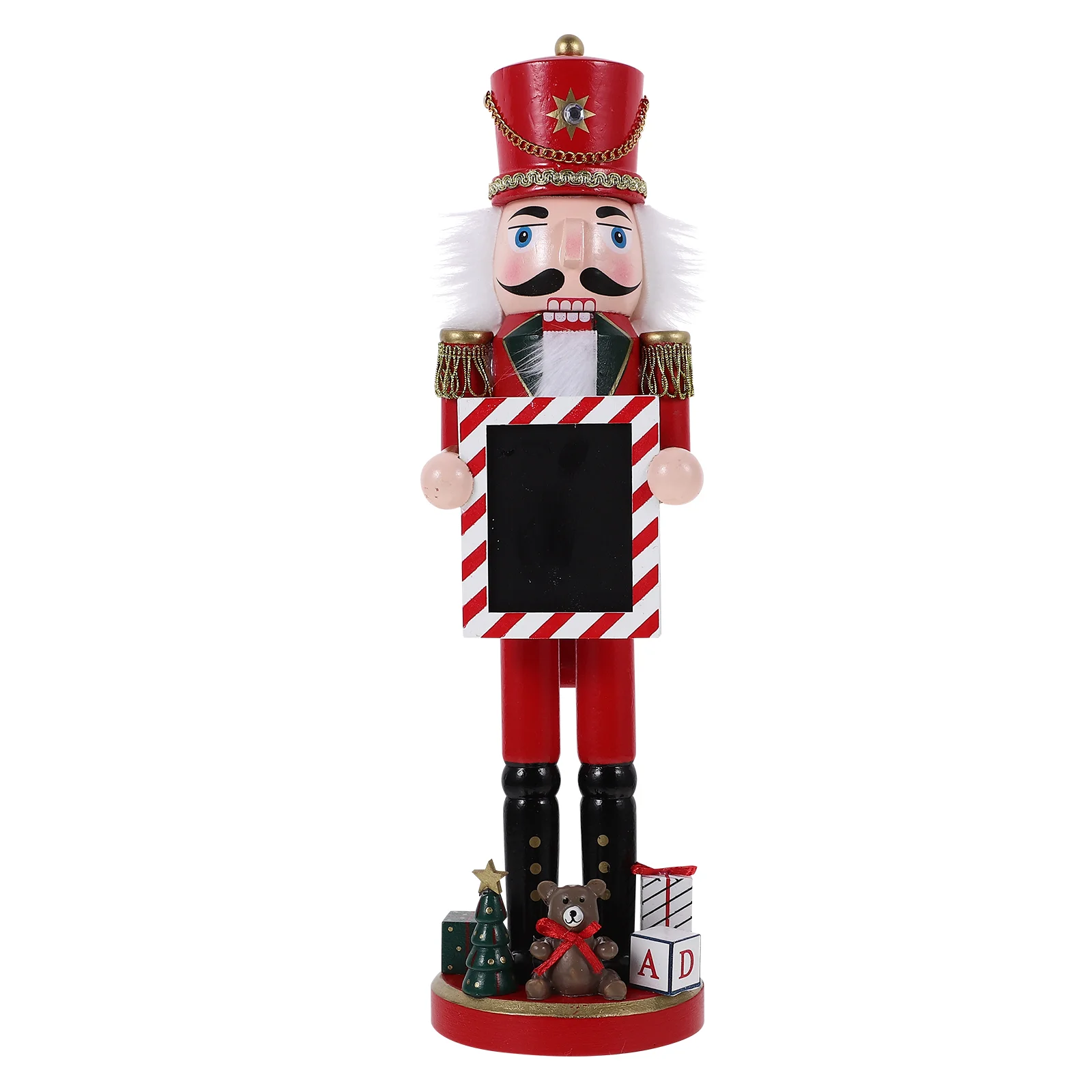 

Wood Christmas Nutcracker Crafts Statue Nutcracker Puppet Ornaments Tabletop Soldier New Year Party Christmas Decorations