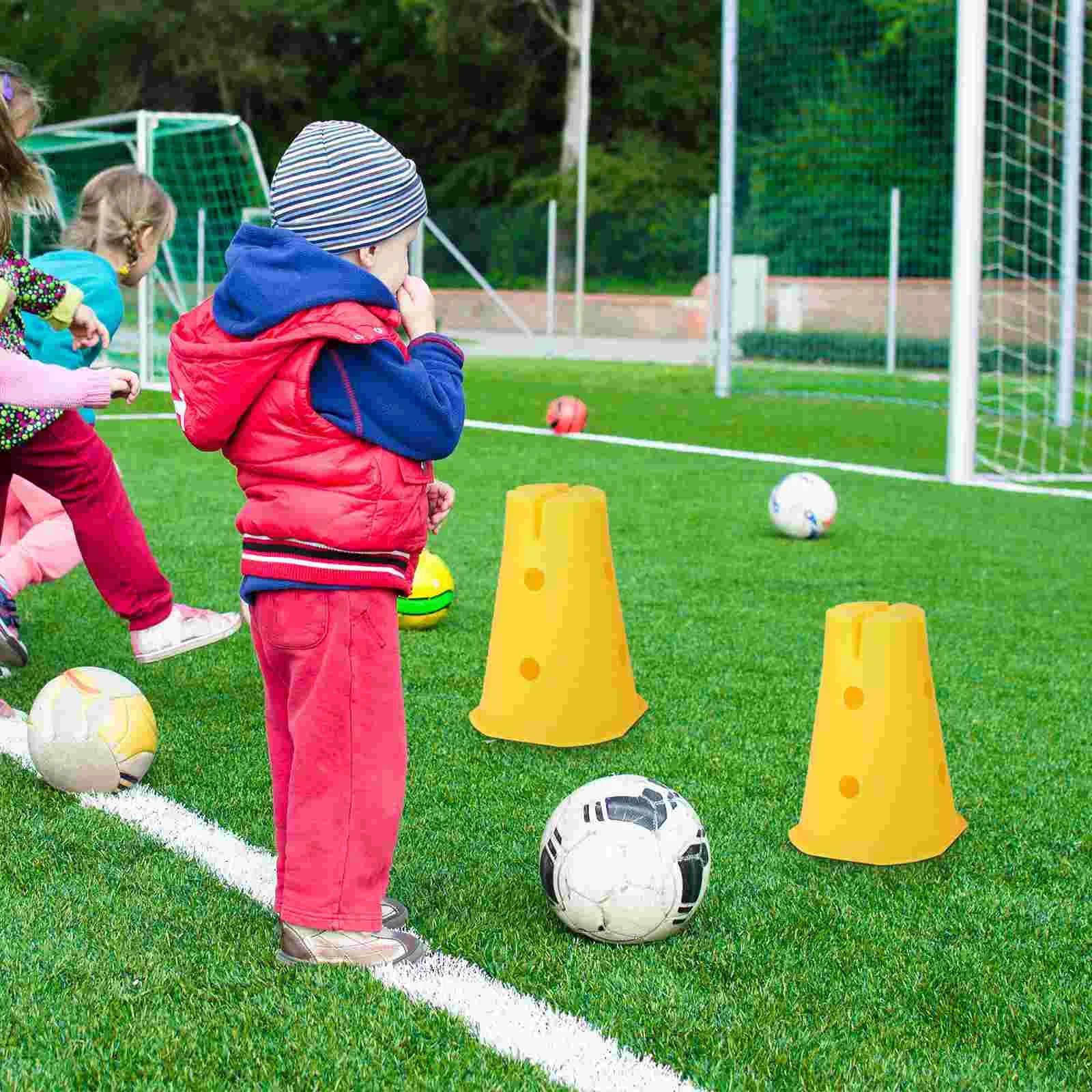 2 Pcs Small Hurdles Basketball Marker Cones Kids Football Equipment Sports Training Supplies Soccer Cone Foot Training Hoops
