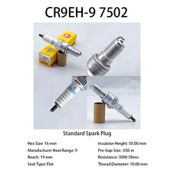 4pcs Original Motorcycle Spark Plug CR9EH-9 7502 Half Tooth Fits CB400 CBR600 Bumblebee VTR250 OEM 98059-59916